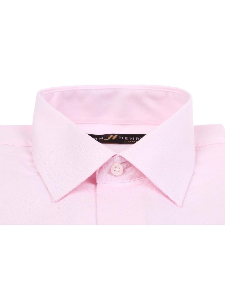 Camisa semiformal manga larga para hombre 4