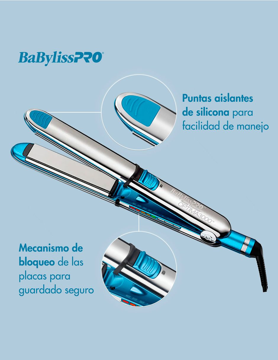 Alaciadora Babyliss BABNT3000TES placas de nano titanium