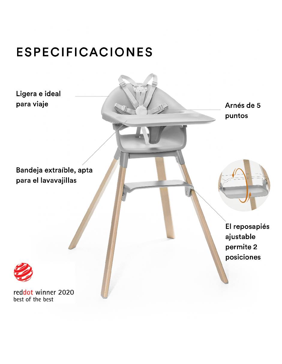 Silla alta Stokke Clikk