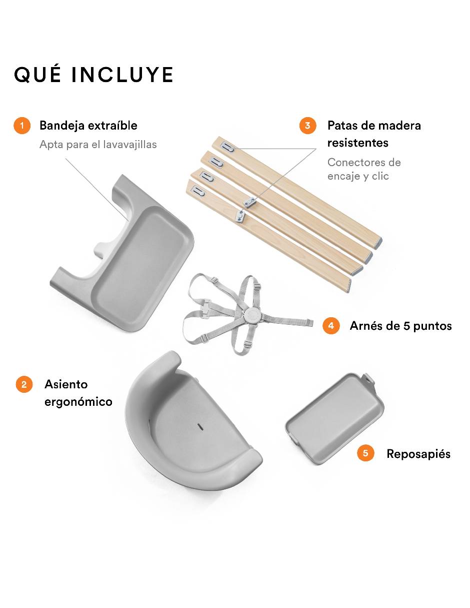 Silla alta Stokke Clikk