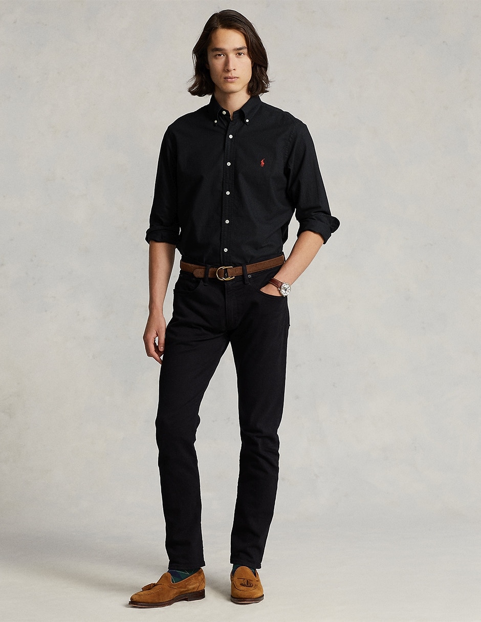 Camisa casual de algodón manga larga para hombre 4