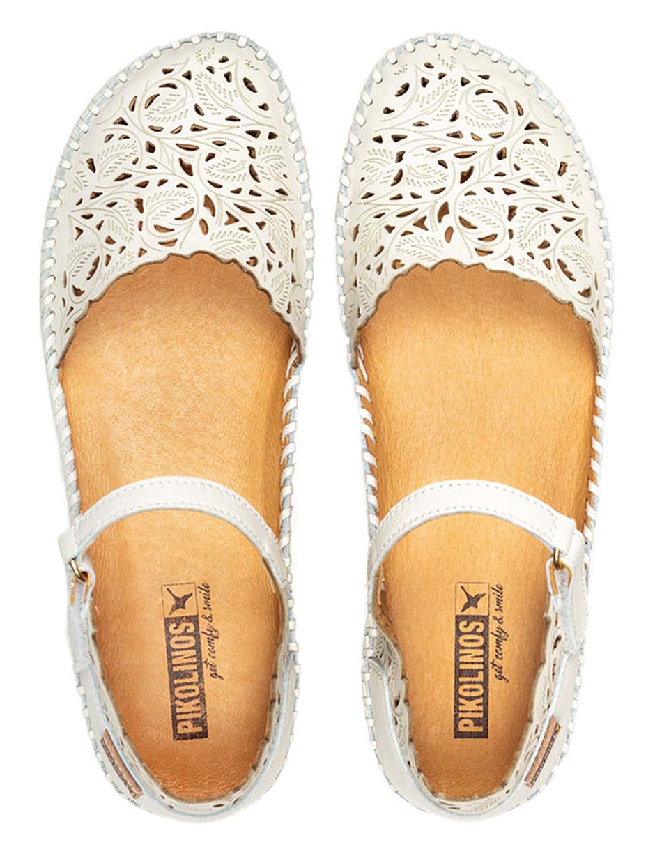 Zapato pikolinos de piel para mujer