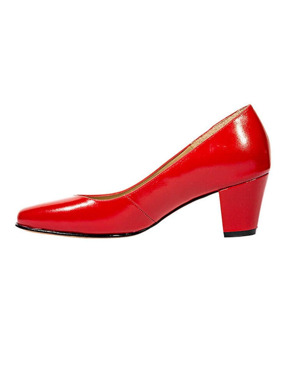 Zapatilla de piel