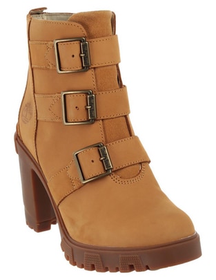 Bota arriba del tobillo de piel para mujer Bota arriba del tobillo de piel para mujer
