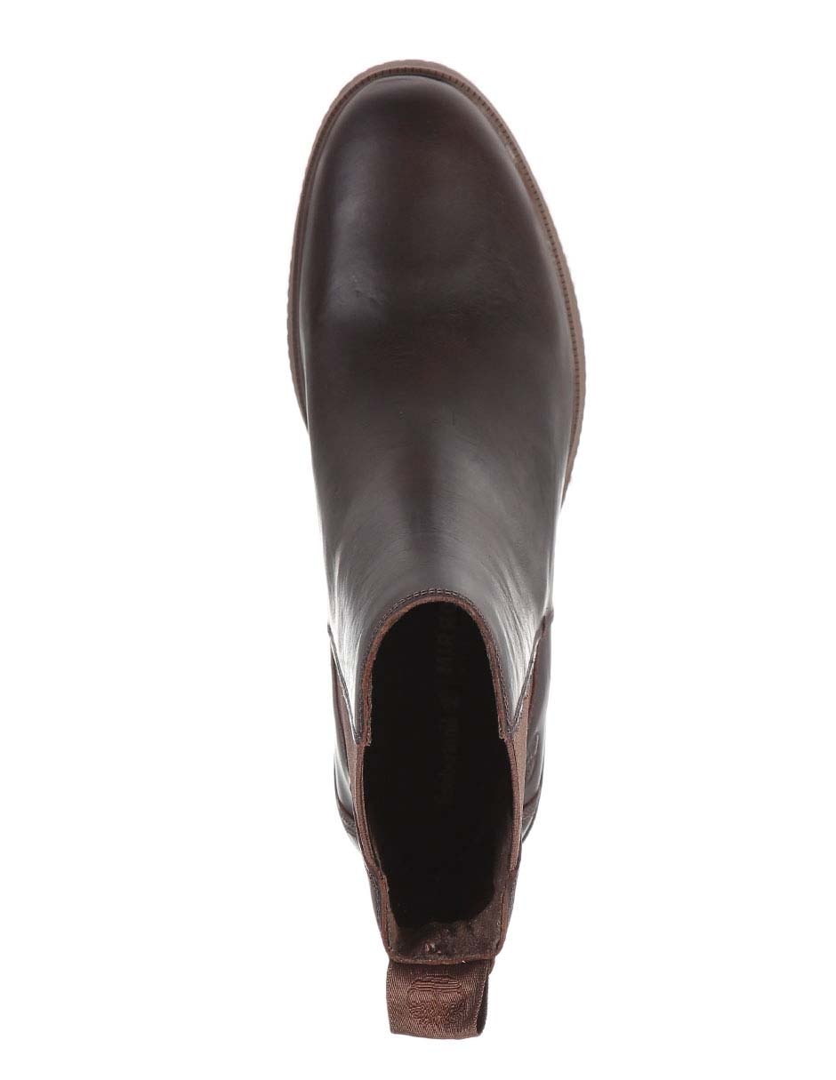 Bota arriba del tobillo de piel para mujer 5