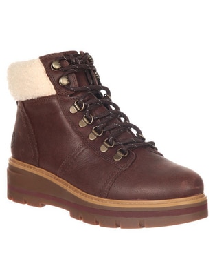 Bota al tobillo de piel para mujer Bota al tobillo de piel para mujer