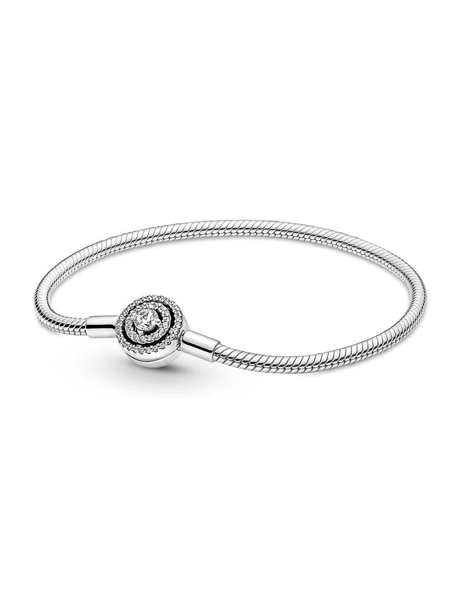 Brazalete de plata acabado pavé Brazalete de plata acabado pavé