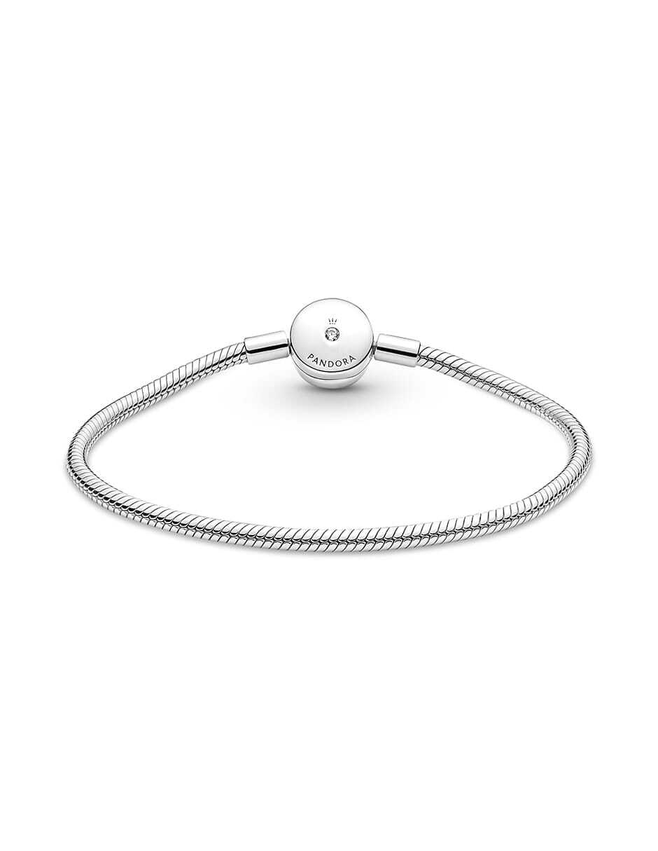 Brazalete de plata acabado pavé 2