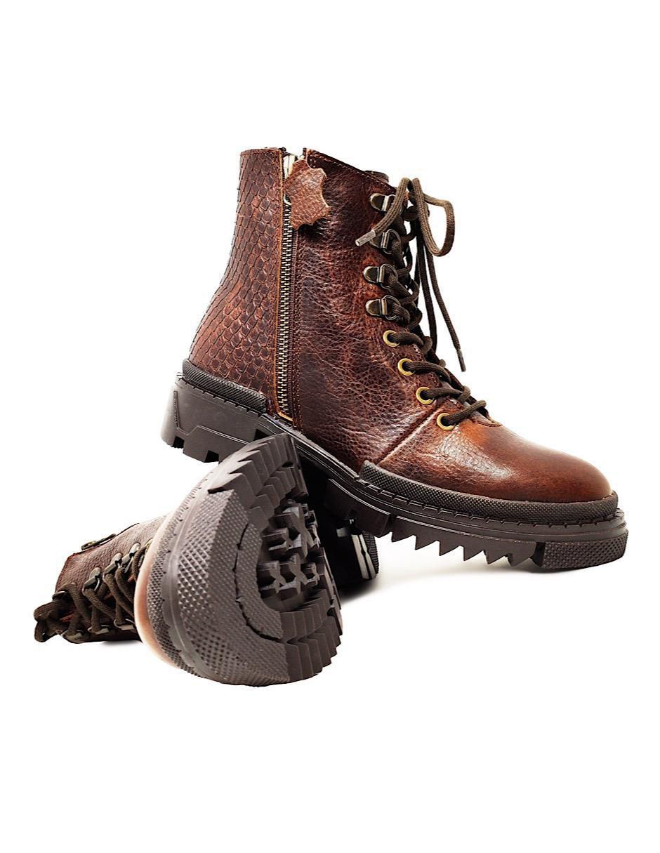 Bota al tobillo de piel para mujer 2