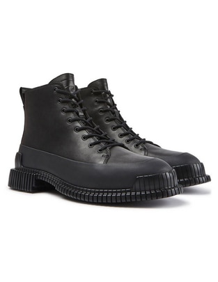 Bota al tobillo de piel para mujer