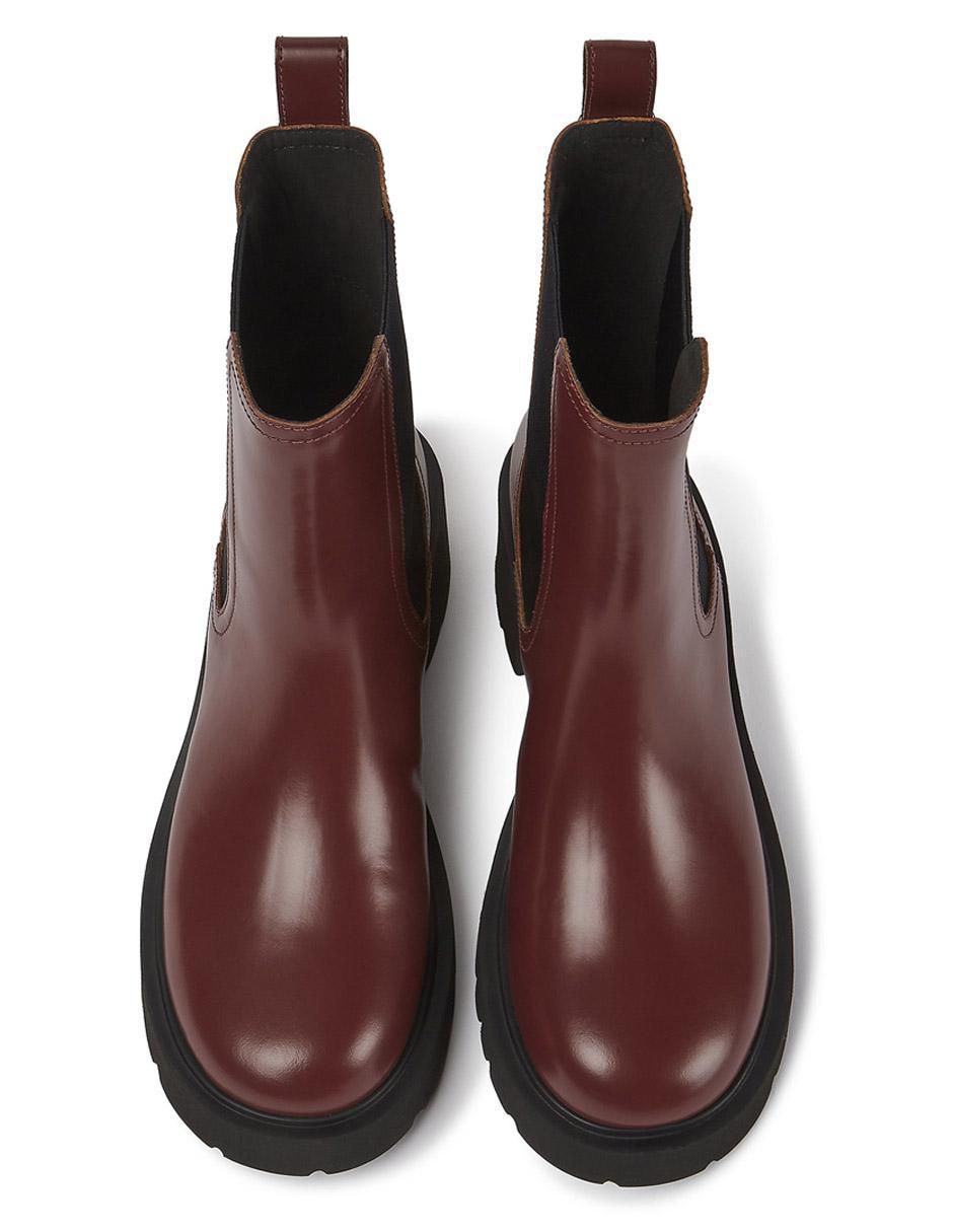 Bota al tobillo de piel para mujer