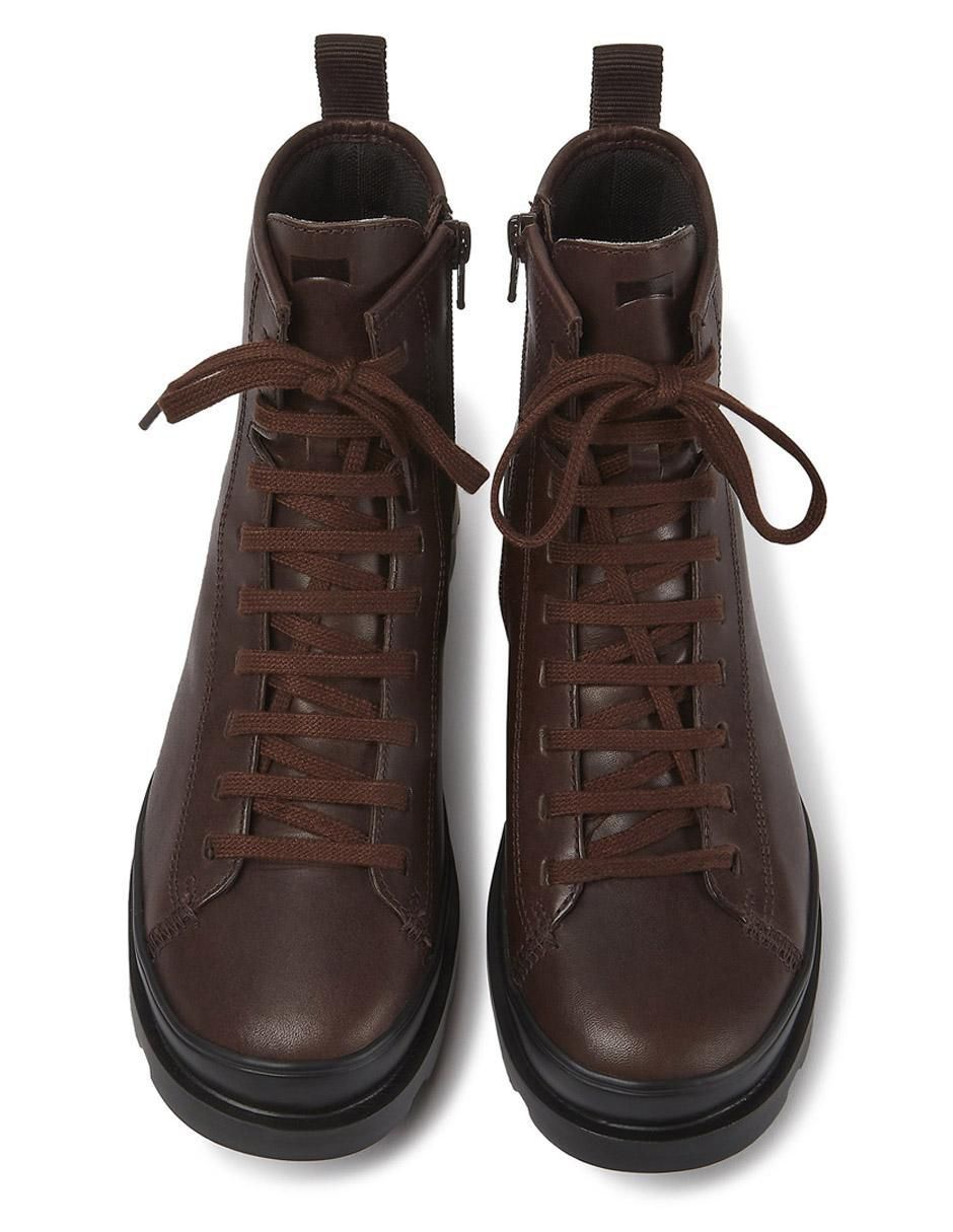 Bota al tobillo de piel para mujer