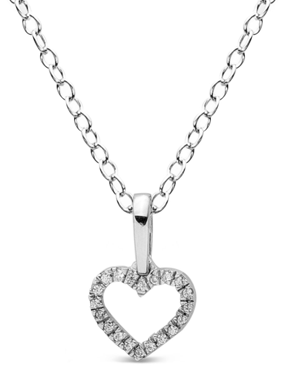 Collar de oro blanco 14 K Collar de oro blanco 14 K