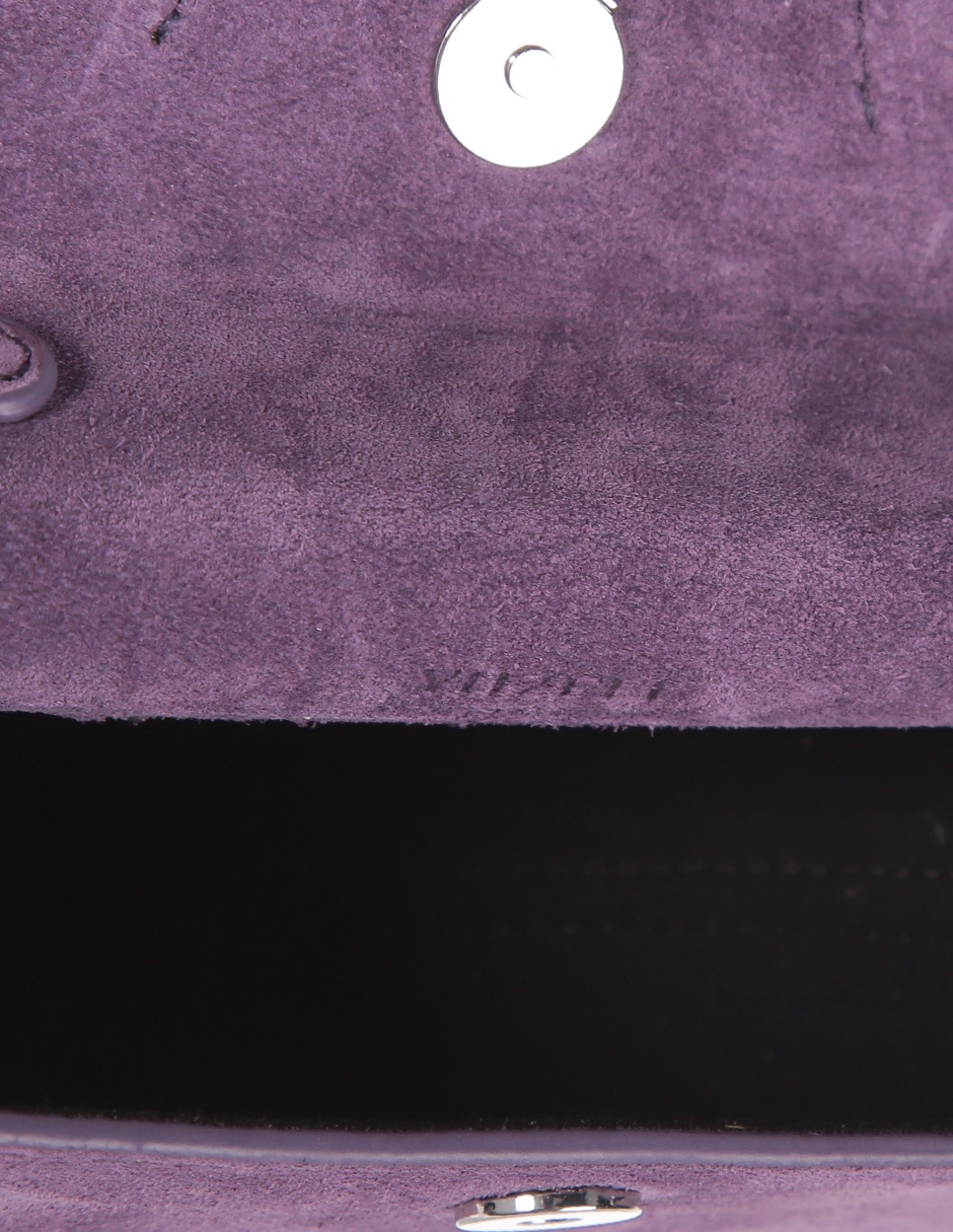 Bolsa crossbody de gamuza para mujer