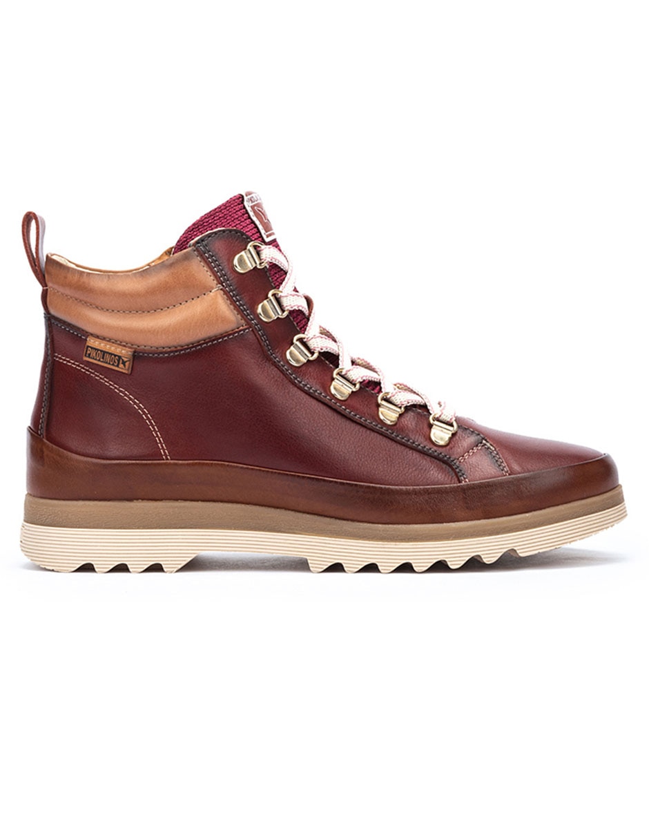 Bota arriba del tobillo de piel para mujer 4