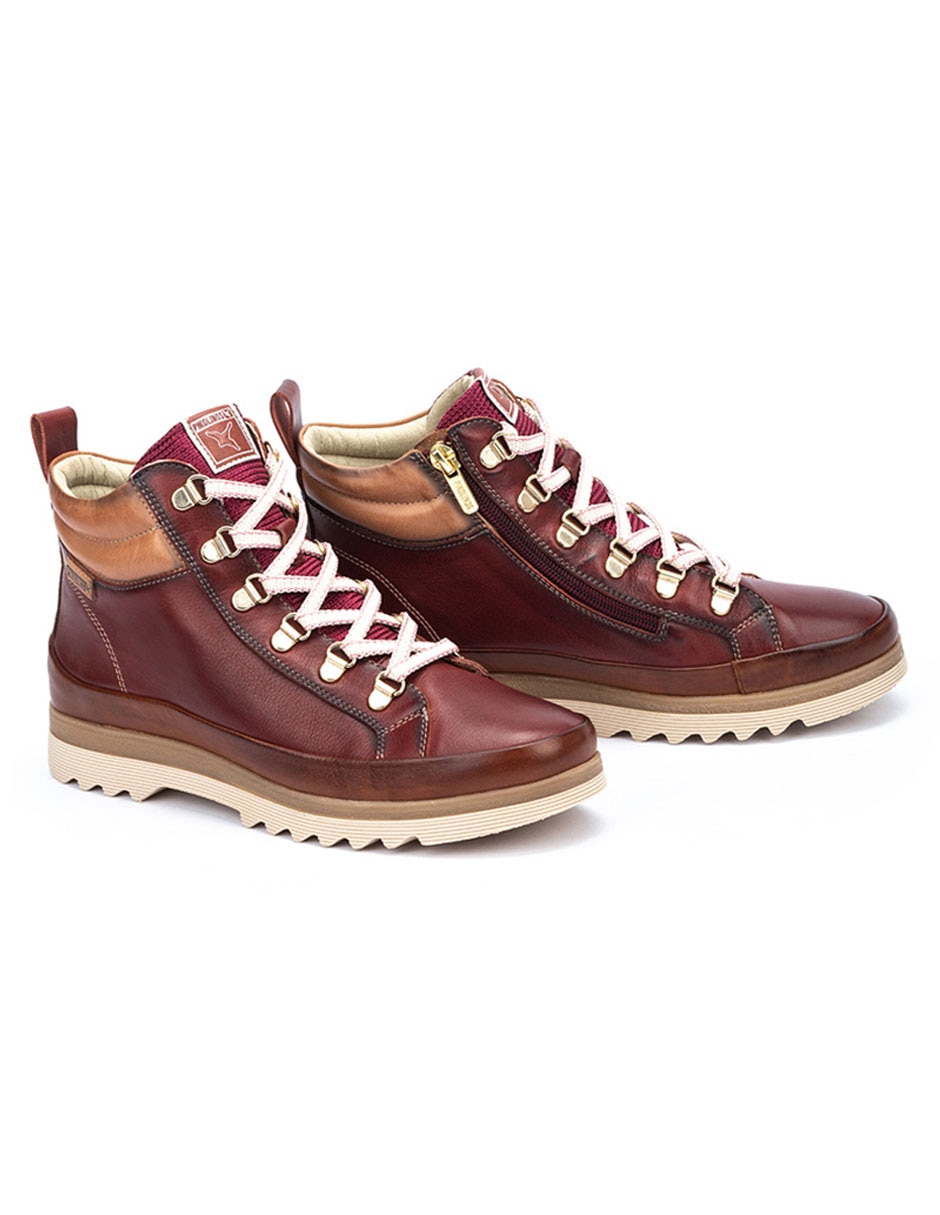 Bota arriba del tobillo de piel para mujer 2