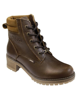 Bota arriba del tobillo de piel para mujer Bota arriba del tobillo de piel para mujer