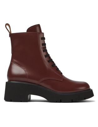 Bota al tobillo de piel para mujer
