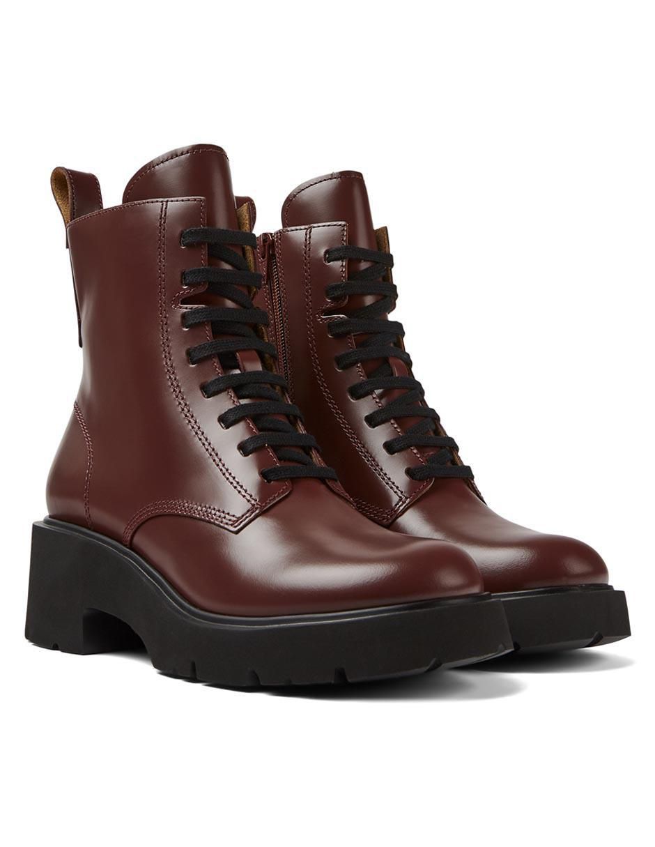 Bota al tobillo de piel para mujer