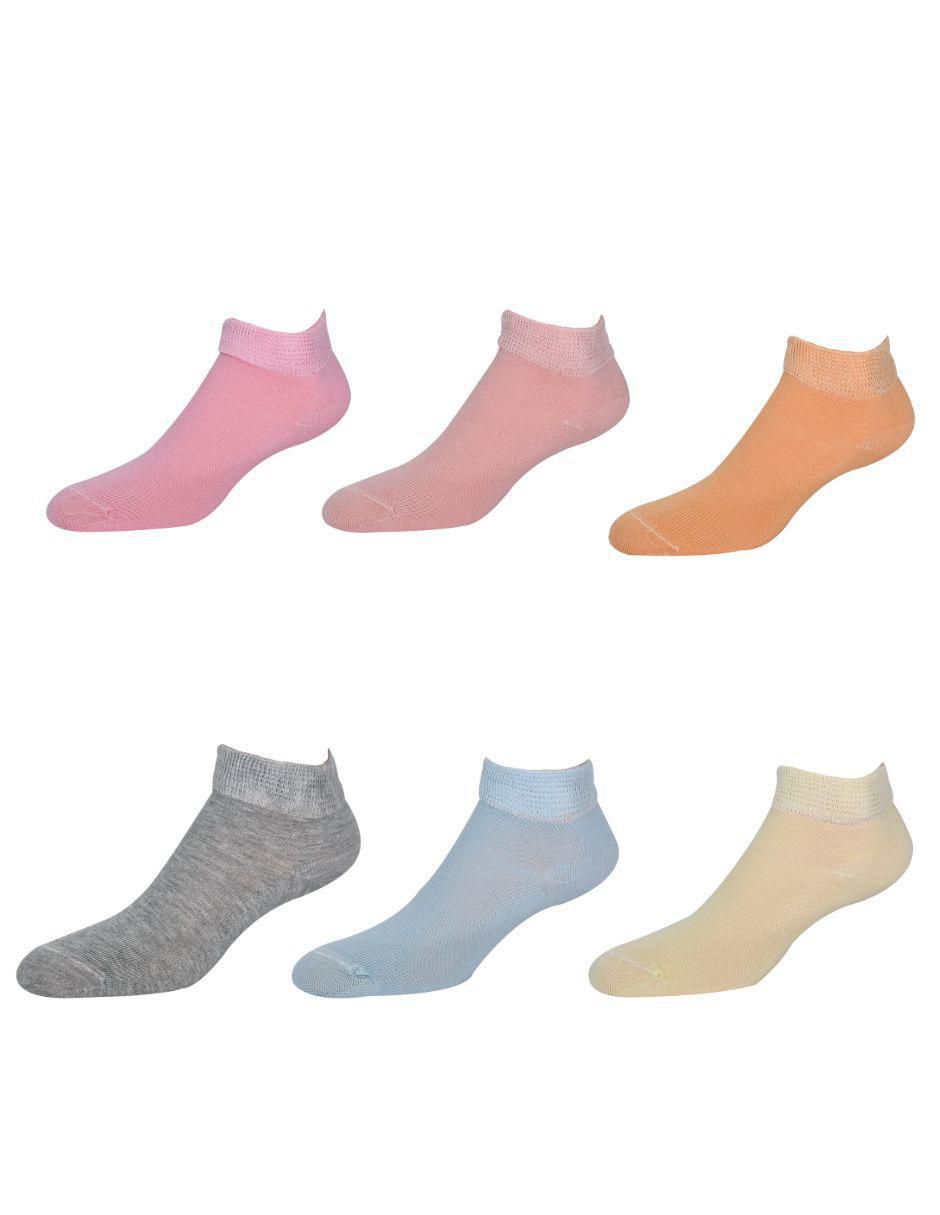 Calcetín diabético de algodón para mujer 6 pares