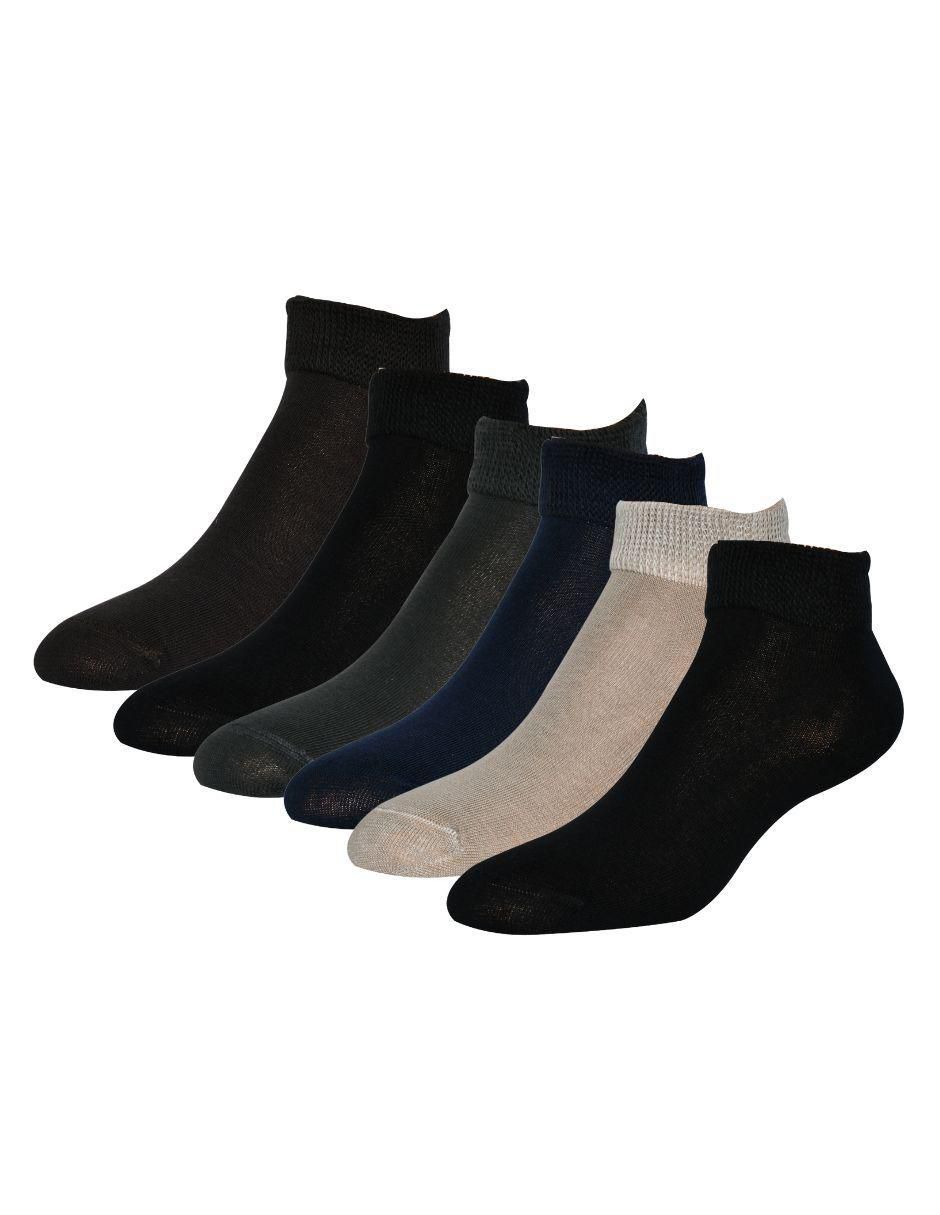 Calcetín diabético de algodón para mujer 6 pares