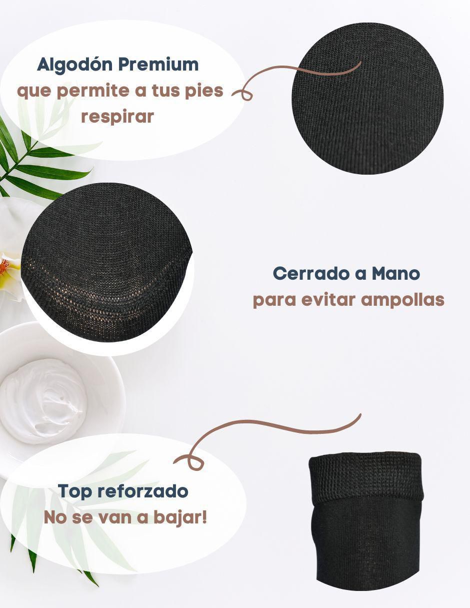 Calcetín diabético de algodón para mujer 6 pares