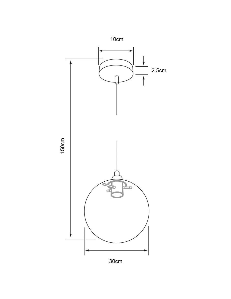 Lámpara Tecnolite incandescente y led Ariettis