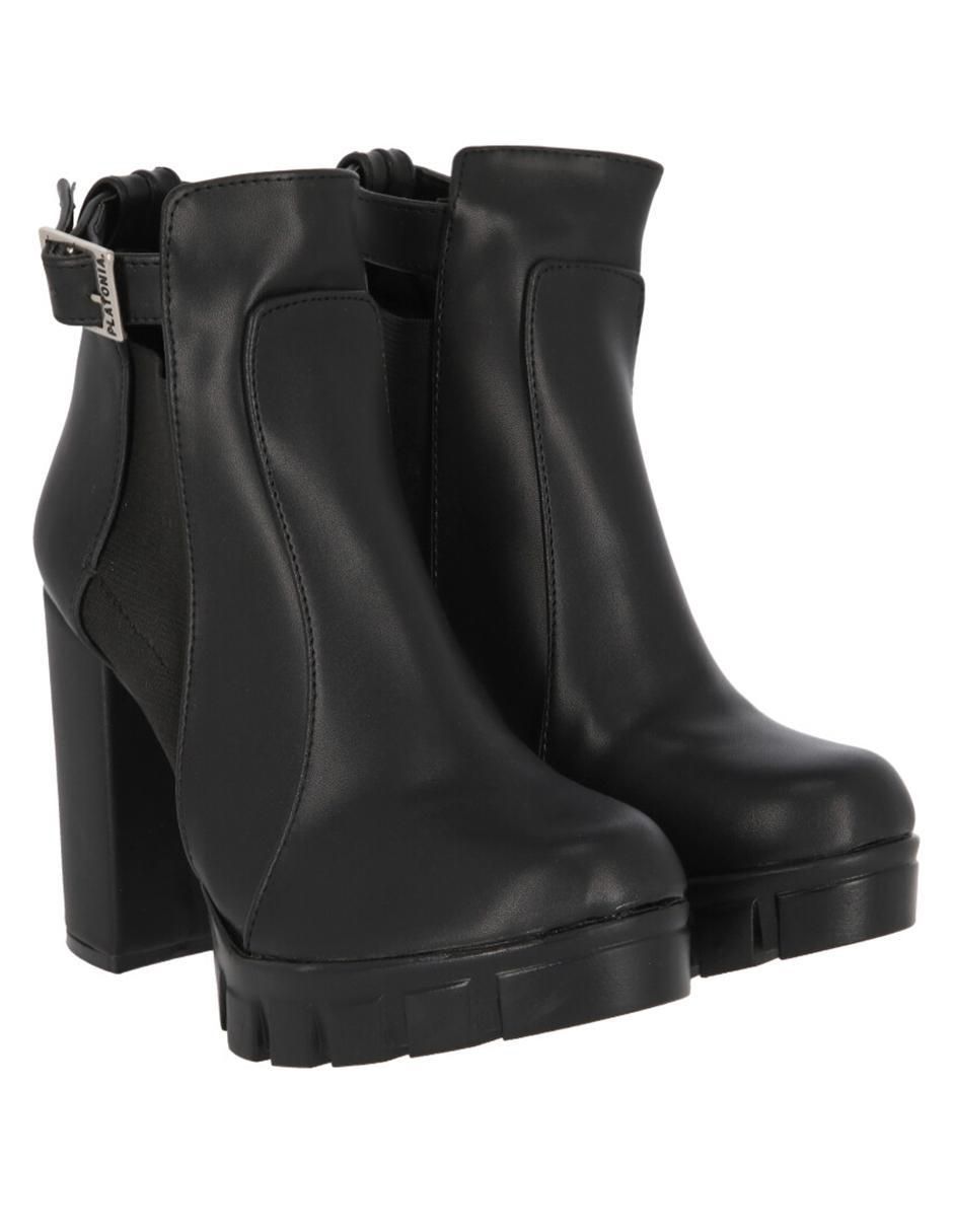 Bota arriba del tobillo de piel para mujer Bota arriba del tobillo de piel para mujer