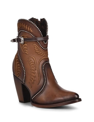 Botín arriba del tobillo Franco de piel para mujer
