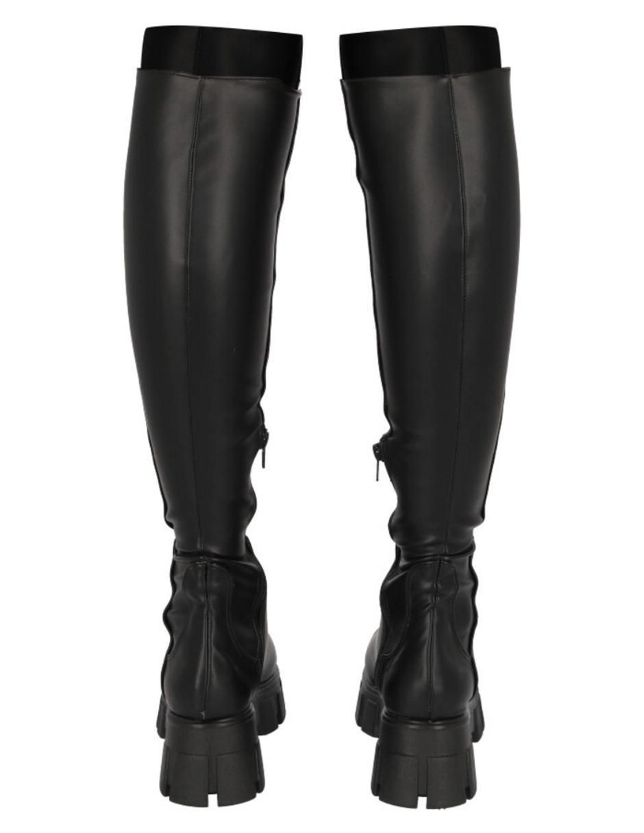 Bota media pierna de piel para mujer 6