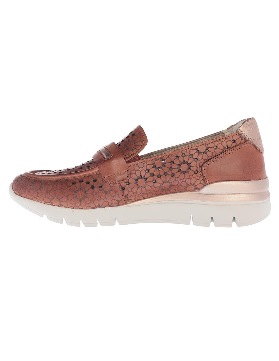 Mocasín Cantabria de piel para mujer 4