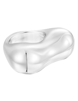 Anillo Tabit de plata brillante
