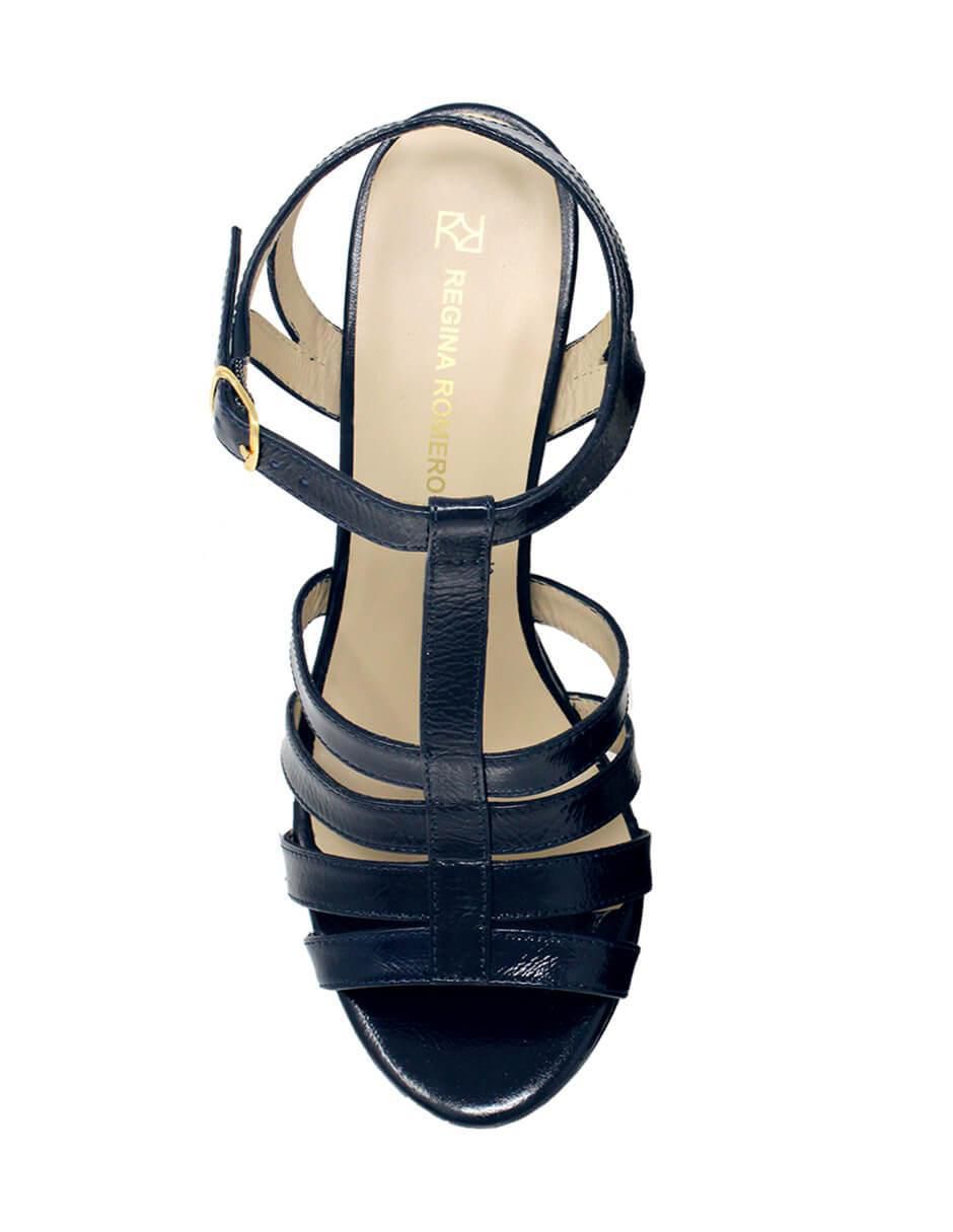 Zapato de plataforma Regina Romero punta redonda
