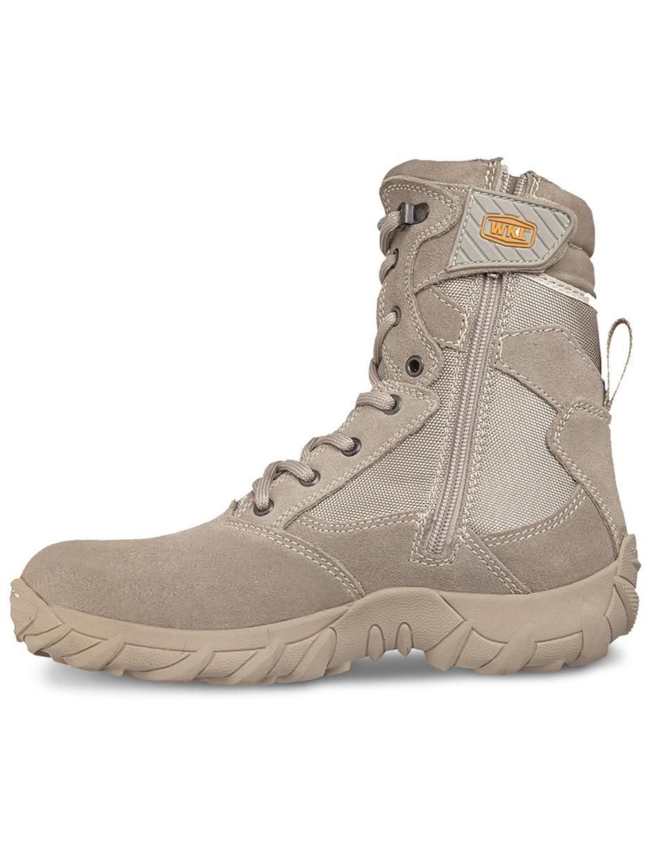 Bota arriba del tobillo Workland Táctico de piel para mujer