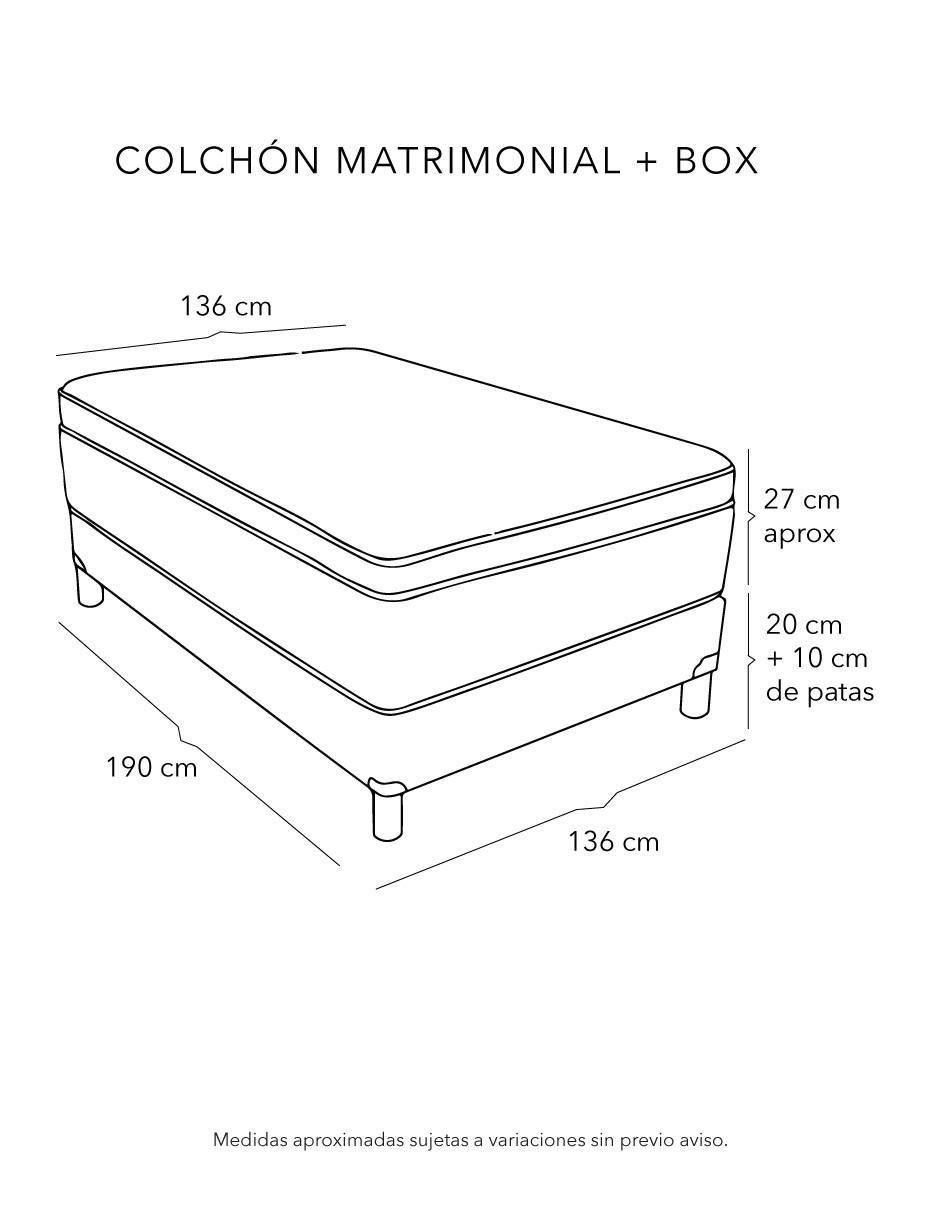 Juego de colchón y box Dicasa matrimonial 13