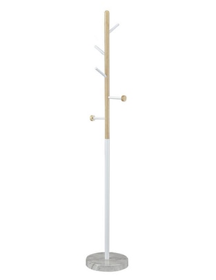 Perchero de piso Marble de madera 5 ganchos 1