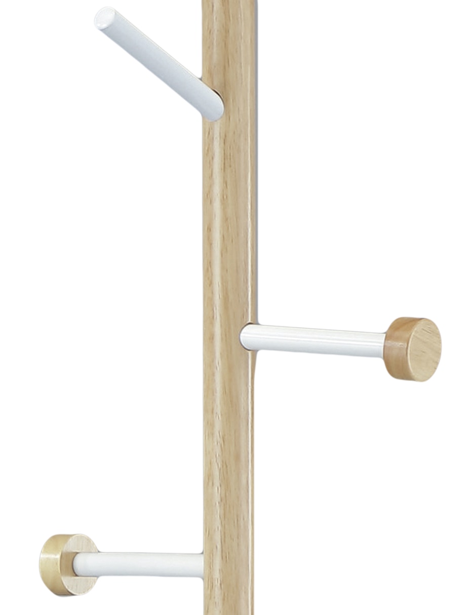 Perchero de piso Marble de madera 5 ganchos 6