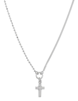 Collar de cruz Silvex Spa de plata P 925