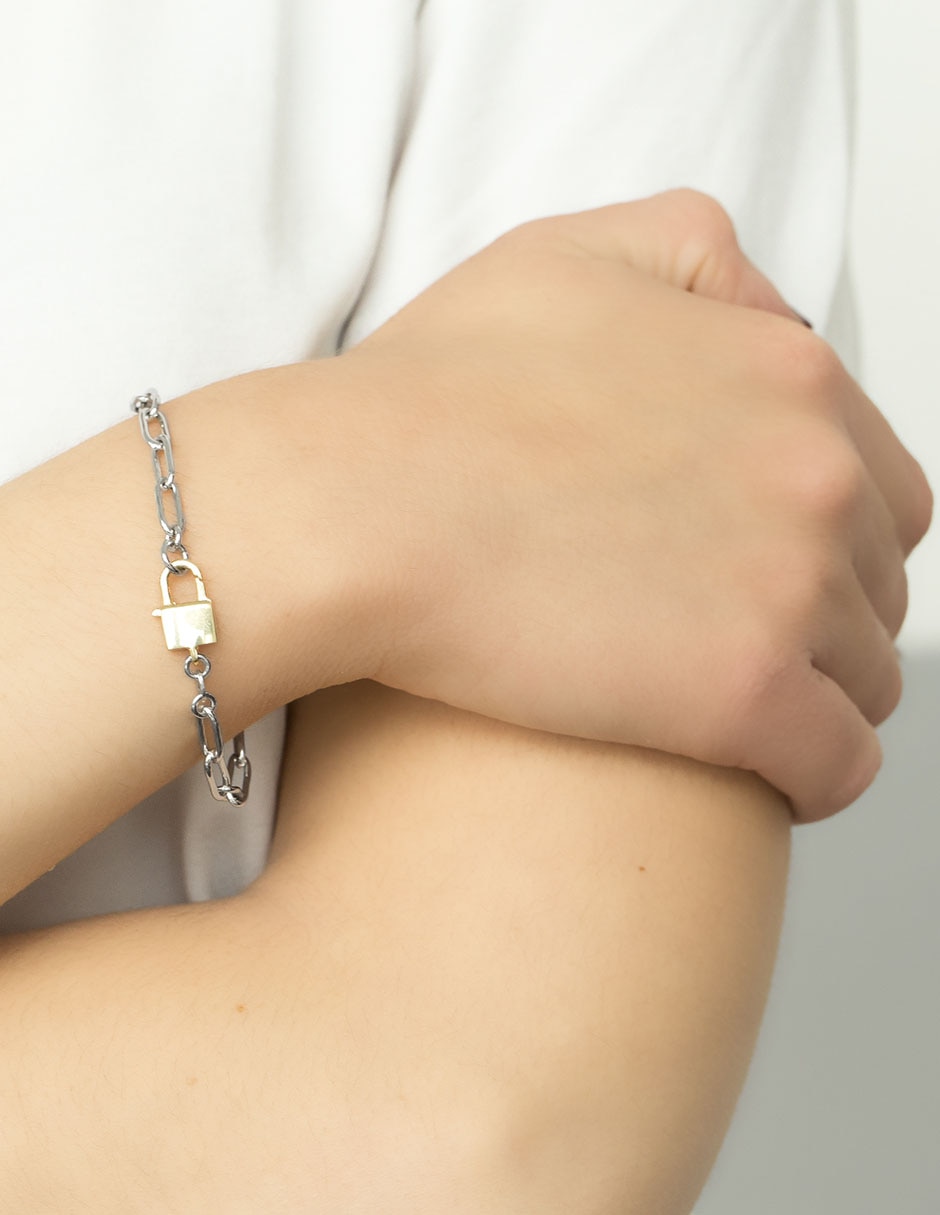 Pulsera de plata p 925 con acabado pulido