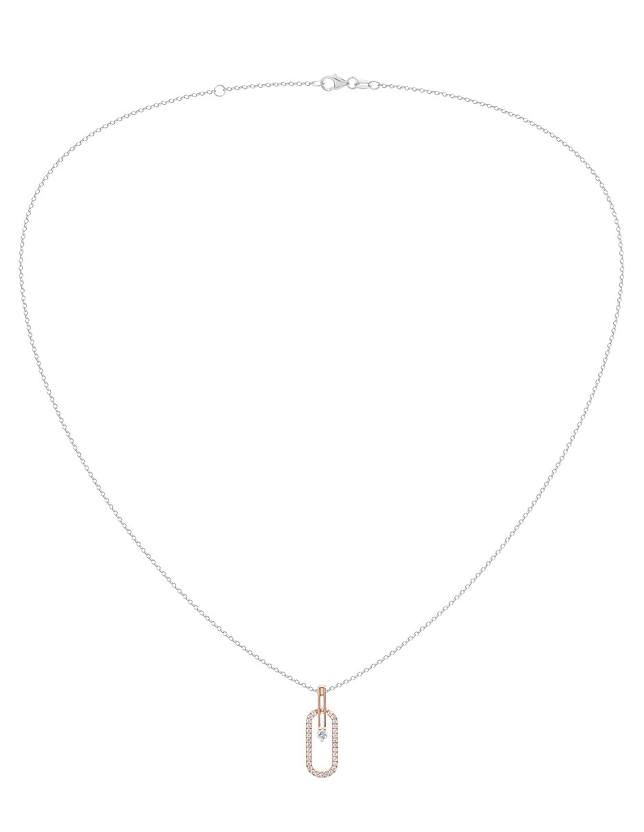 Collar de ovalado de oro 14 K 2