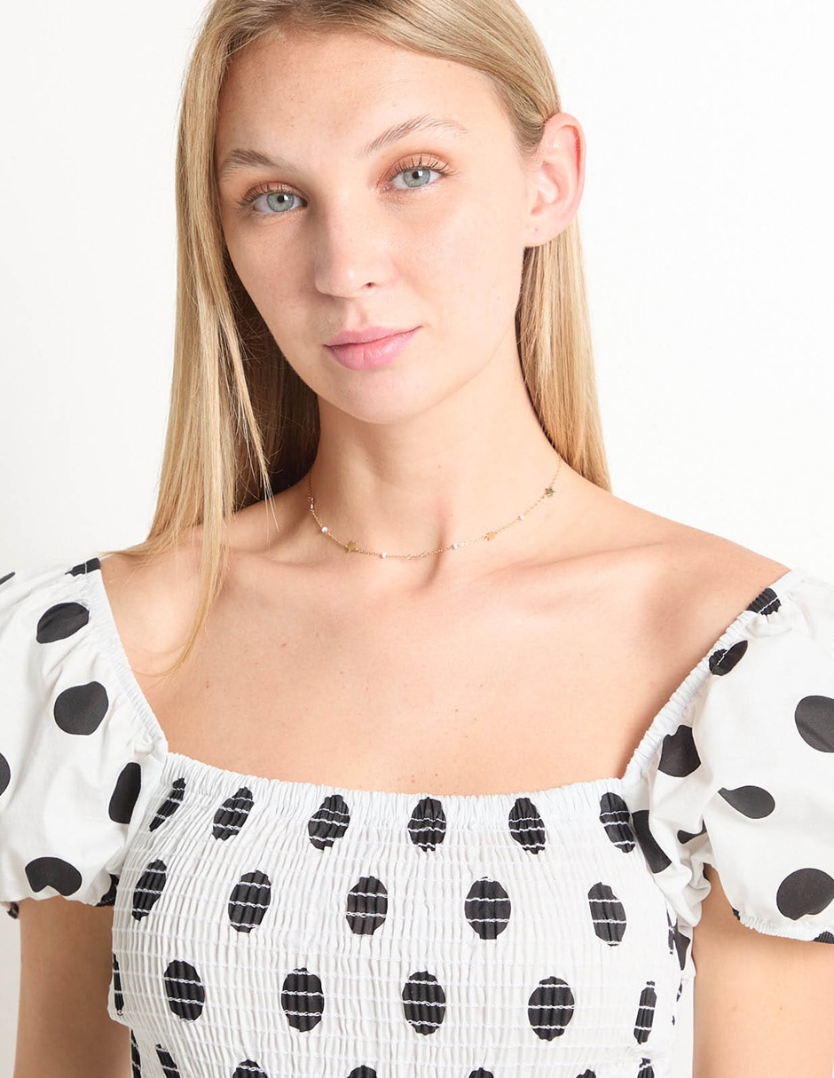 Collar de estrella Unoaerre de oro 14 K
