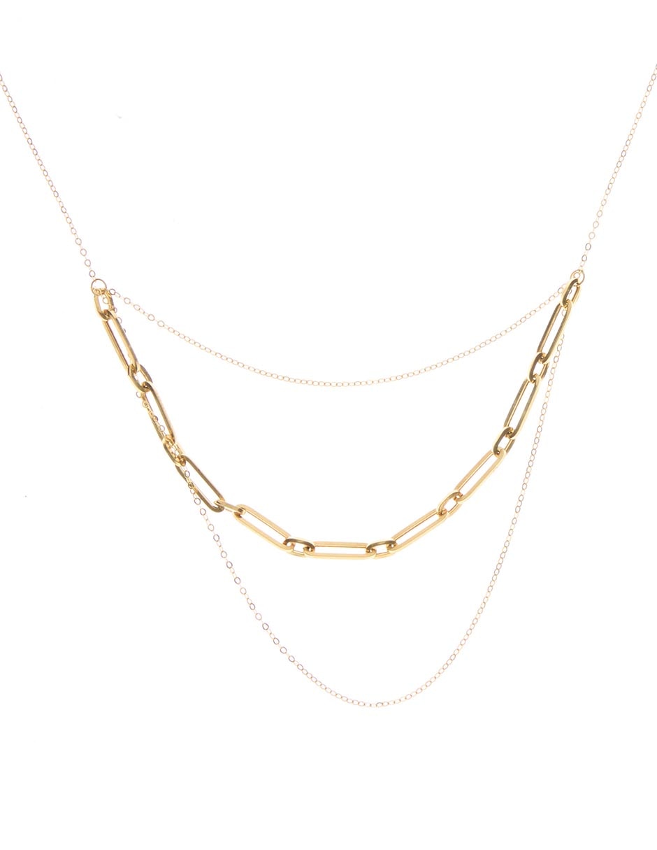 Collar Lusso de oro amarillo 14 K