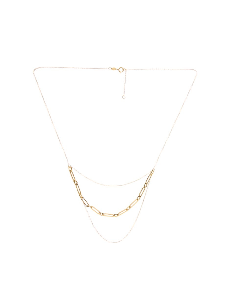 Collar de oro amarillo 14 K