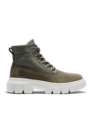 Bota arriba del tobillo Greyfield de cuero para mujer