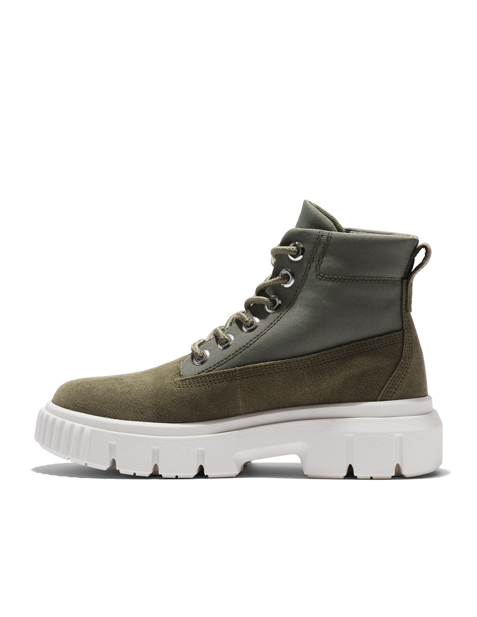 Bota arriba del tobillo Timberland Greyfield de cuero para mujer