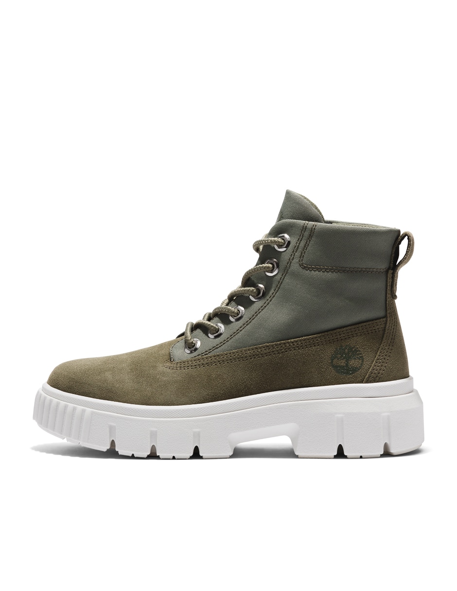 Bota arriba del tobillo Timberland Greyfield de cuero para mujer