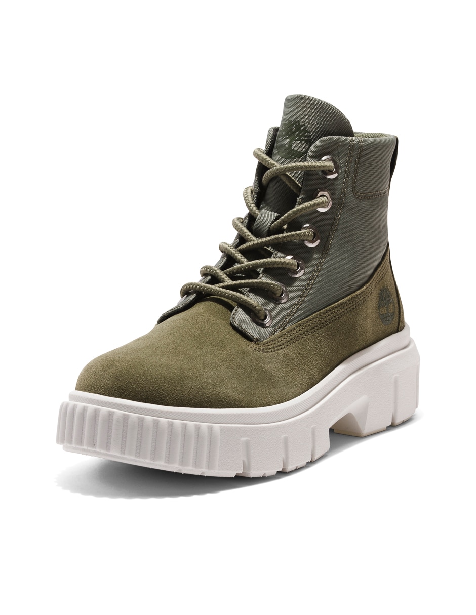 Bota arriba del tobillo Timberland Greyfield de cuero para mujer