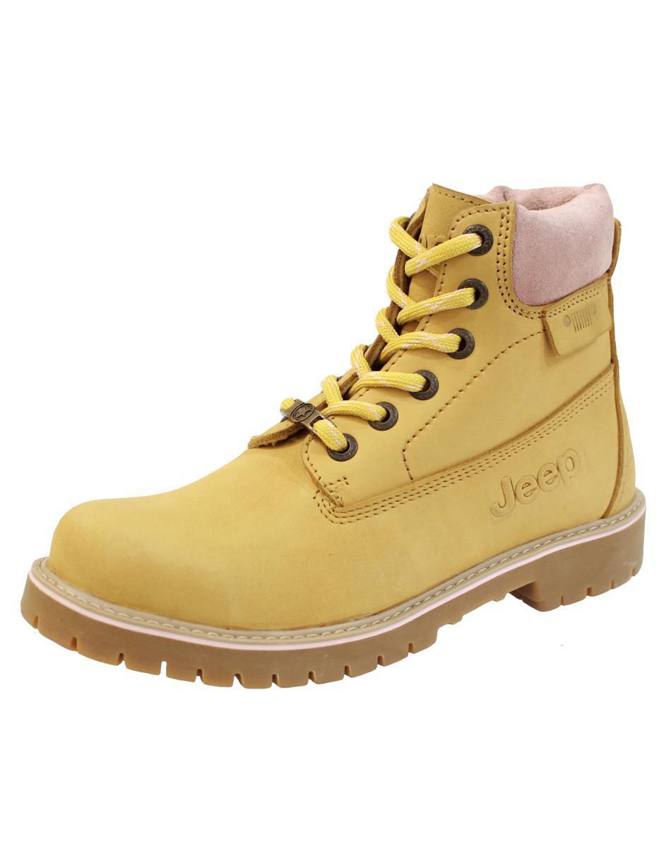 Bota arriba del tobillo Jeep de piel para mujer