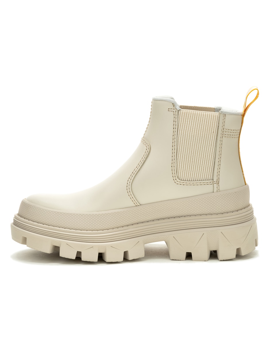 Bota arriba del tobillo de piel para mujer 5
