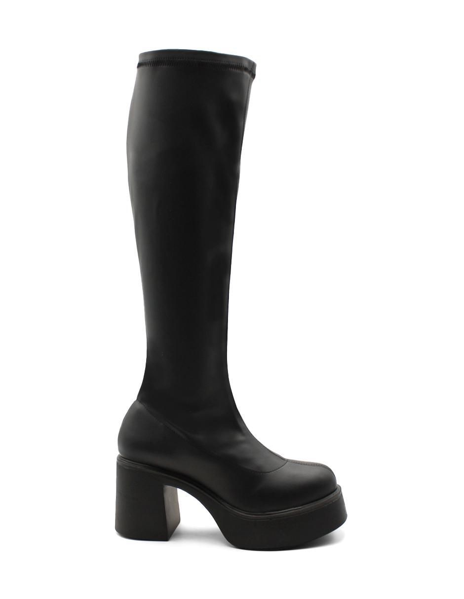 Bota abajo de la rodilla Rbcollection de piel para mujer